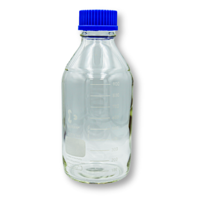 Reagent Bottle Blue Screw Cap-Clear